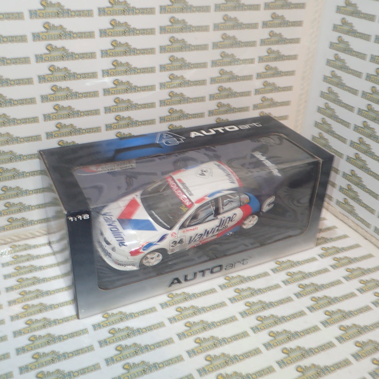 Biante/AutoArt 80163- Diecast 1:18 HOLDEN COMMODORE VX 2001 #34 VALVOLINE GARTHTANDER