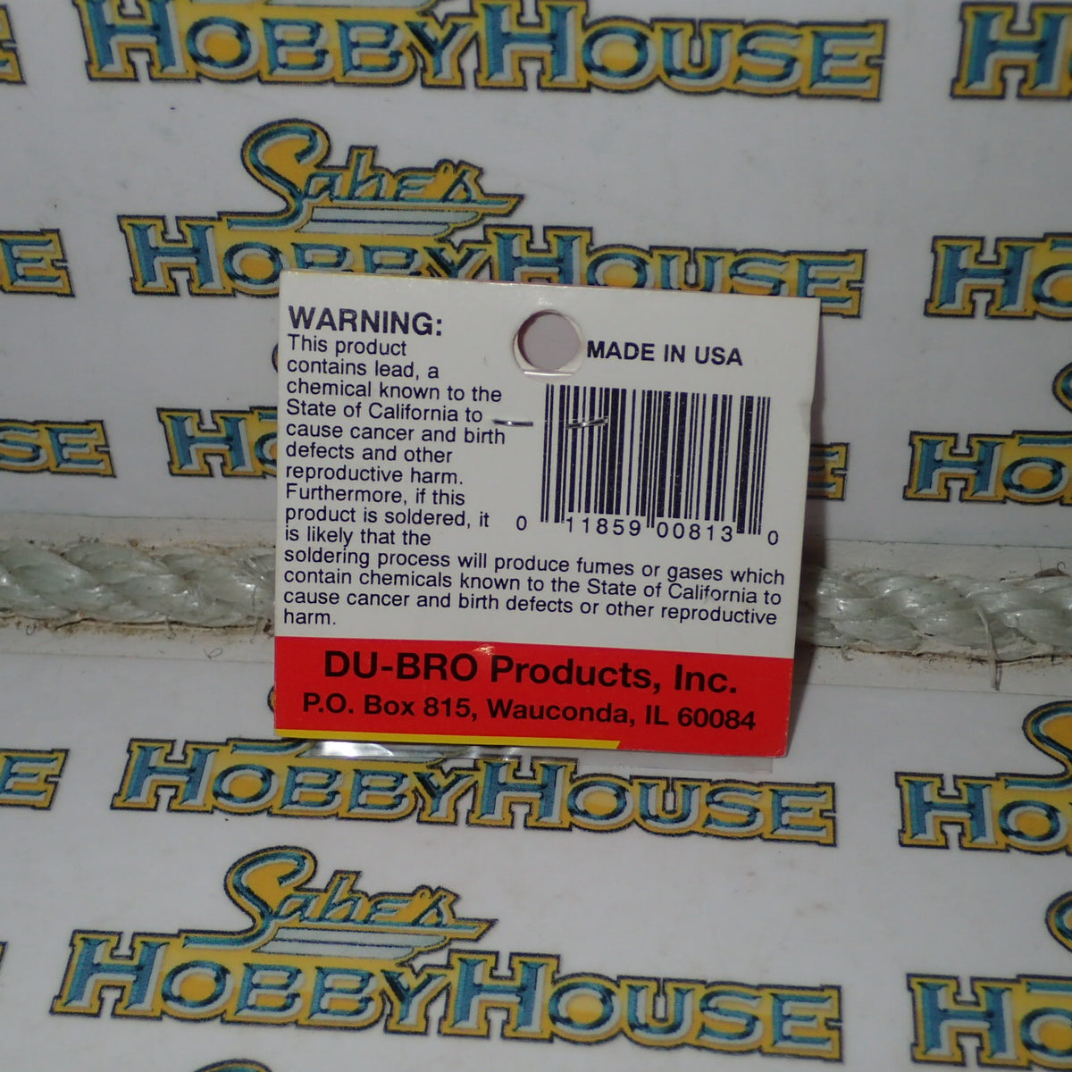 Dubro 813 - 1/8" I.D. Fuel Line Barb