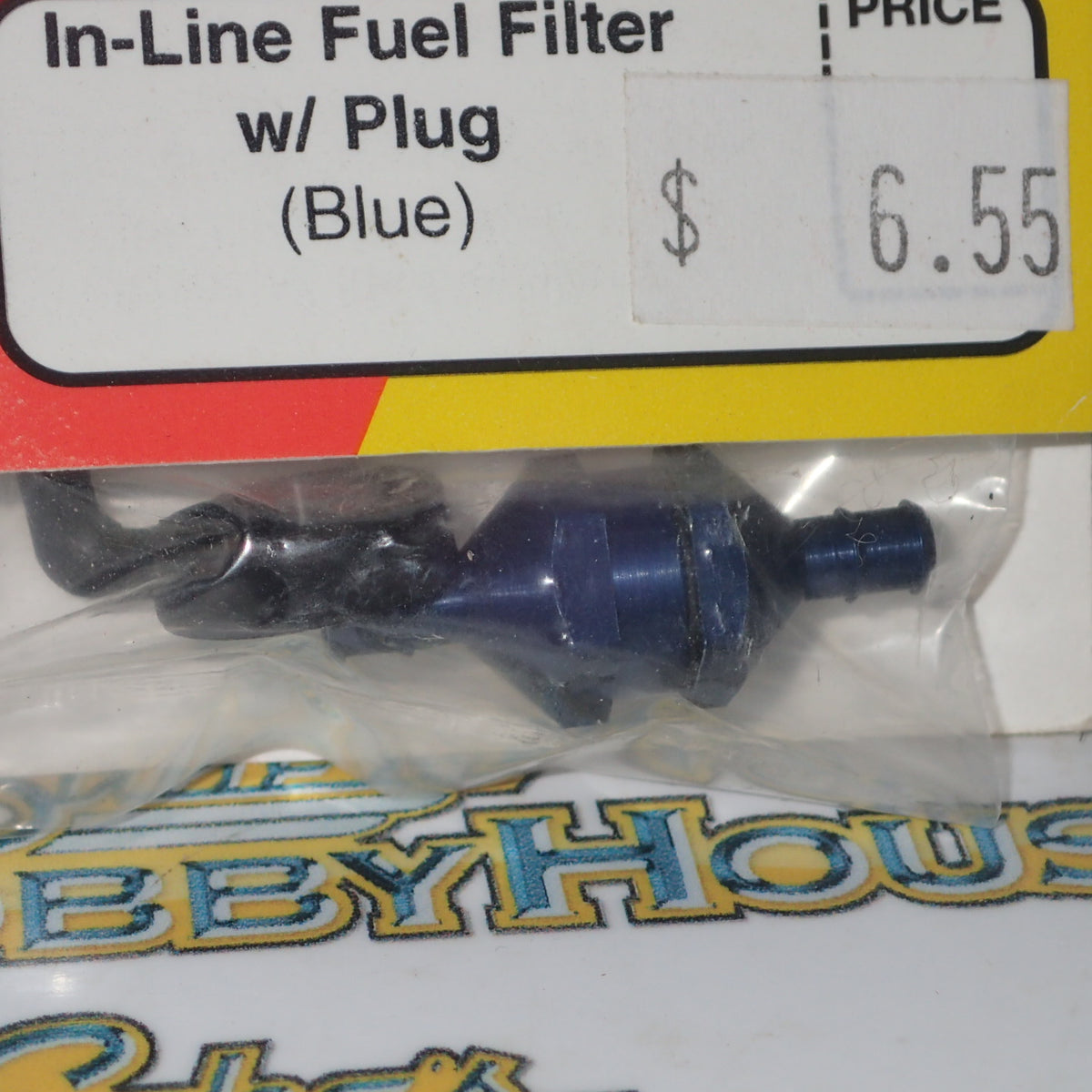 Dubro 833 - In-Line Fuel Filter w/Plug (Blue)