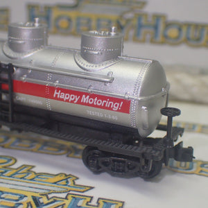 Model Power - N Scale - 40' 3 Dome Tank Exxon Model Railway Freight Car with Knuckle Coupler