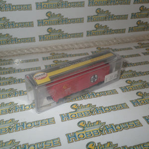 Model Power 83438 - N Scale 40' Box Car ATSF Atchison Topeka and Santa Fe Model Railway Freight Car with Knuckle Coupler