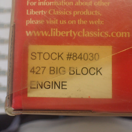 Liberty Classics 84030 - 1/6 Scale "Chevrolet Big Block" 427 L89 Tri-Power Diecast Model Engine Replica