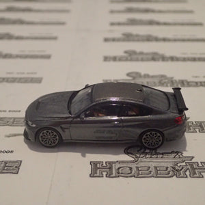 Minichamps - 870 027104 1/87 Scale - BMW M4 GTS 2016 in Grey Metallic w/grey wheels Scale Model Replica