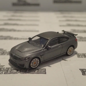 Minichamps - 870 027100 1/87 Scale - BMW M4 GTS 2016 in Matt Grey Metallic w/orange wheels Scale Model Replica