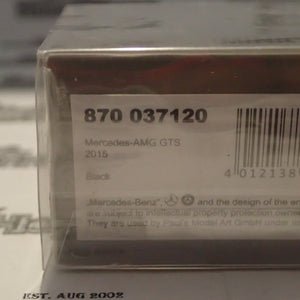 Minichamps - 870 037120 1/87 Scale - Mercedes AMG GTS 2015