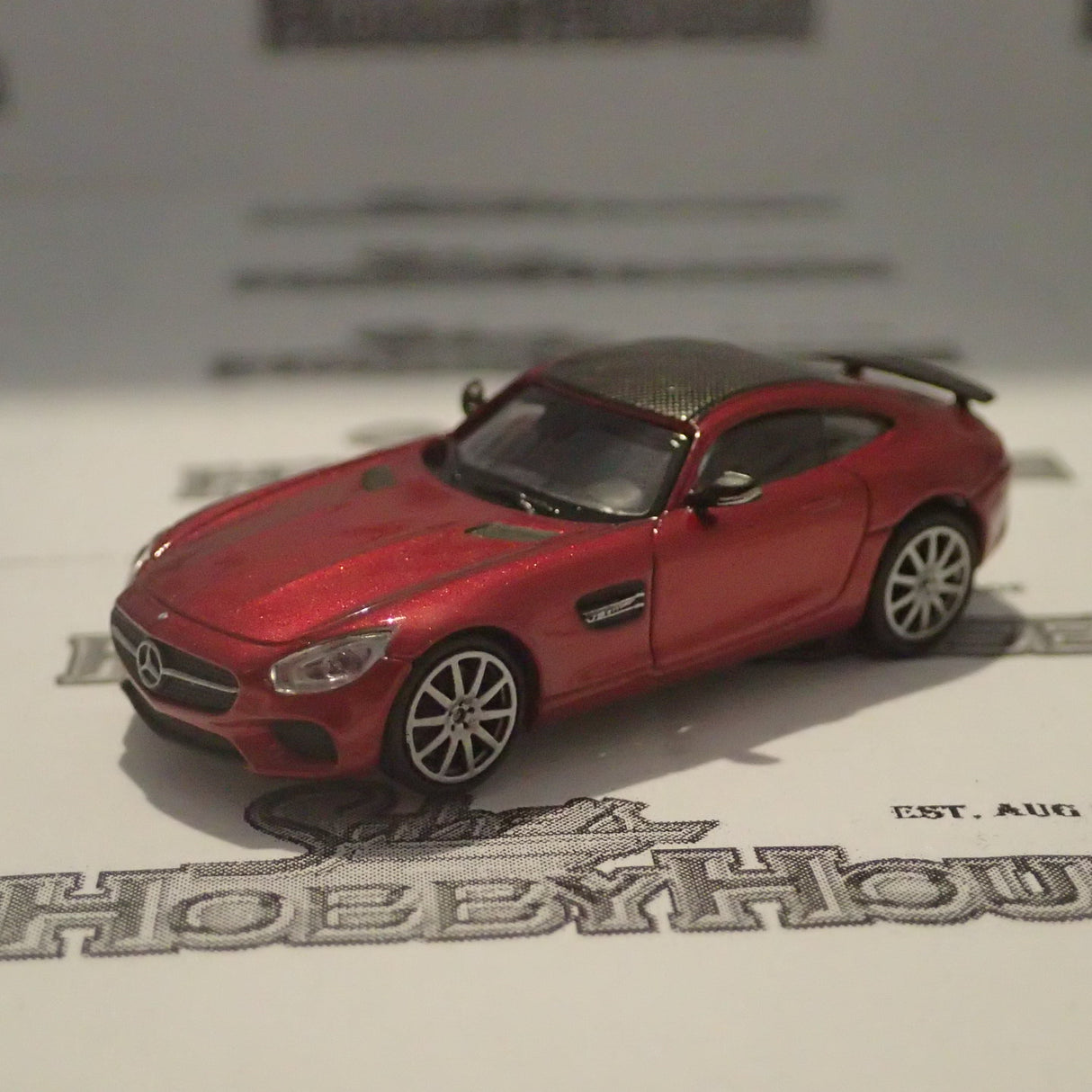 Minichamps - 870 037121 1/87 Scale - Mercedes AMG GTS 2015 Red Metallic