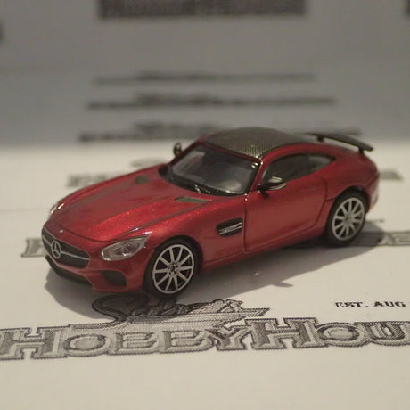 Minichamps - 870 037121 1/87 Scale - Mercedes AMG GTS 2015 Red Metallic