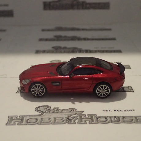 Minichamps - 870 037121 1/87 Scale - Mercedes AMG GTS 2015 Red Metallic