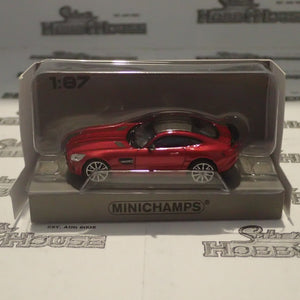 Minichamps - 870 037121 1/87 Scale - Mercedes AMG GTS 2015 Red Metallic