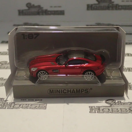 Minichamps - 870 037121 1/87 Scale - Mercedes AMG GTS 2015 Red Metallic