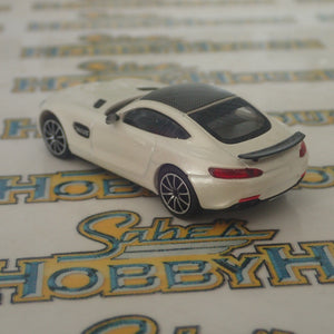 Minichamps - 870 037122 1/87 Scale - Mercedes AMG GTS 2015 White Metallic