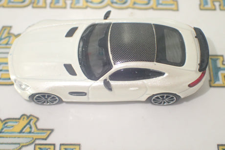 Minichamps - 870 037122 1/87 Scale - Mercedes AMG GTS 2015 White Metallic