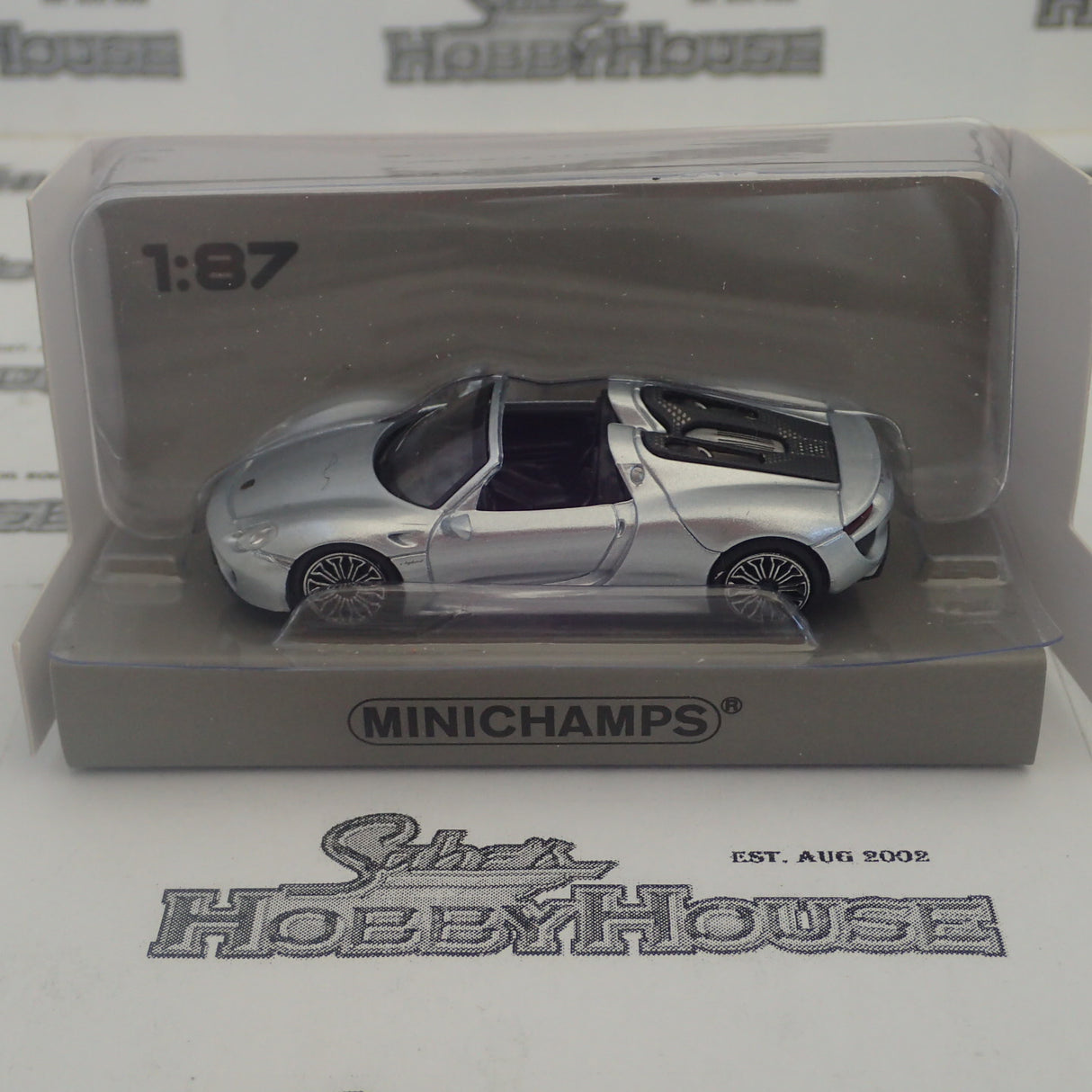 Minichamps - 870 062130 1/87 Scale - Porsche 918 Spyder 2015 Silver
