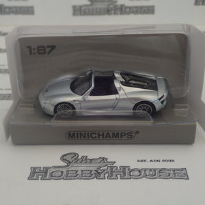 Minichamps - 870 062130 1/87 Scale - Porsche 918 Spyder 2015 Silver