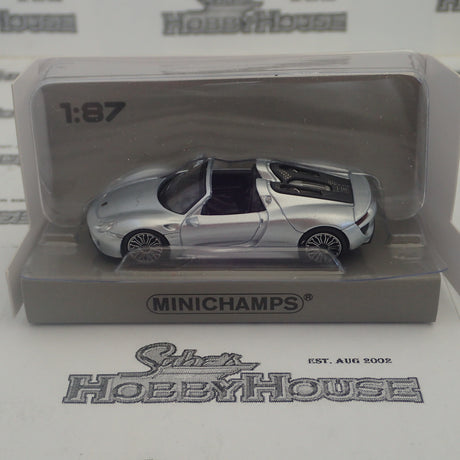 Minichamps - 870 062130 1/87 Scale - Porsche 918 Spyder 2015 Silver