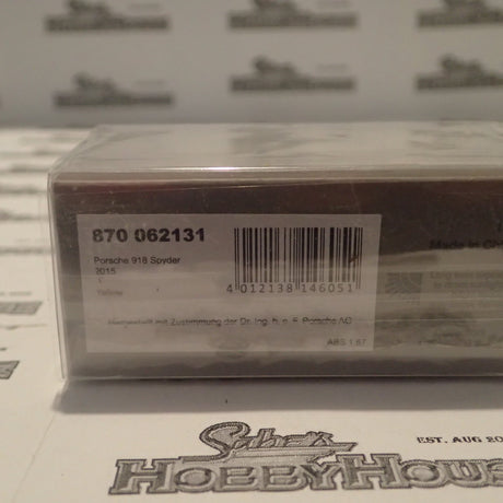 Minichamps - 870 062131 1/87 Scale - Porsche 918 Spyder 2015 Yellow