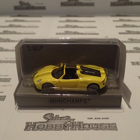 Minichamps - 870 062131 1/87 Scale - Porsche 918 Spyder 2015 Yellow