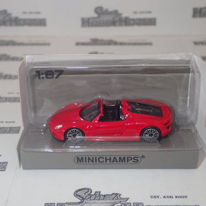 Minichamps - 870 062132 1/87 Scale - Porsche 918 Spyder 2015 Red
