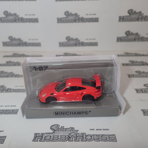 Minichamps 870 063220 - 1/87 Scale Porsche 911 GT3RS 2015 Orange
