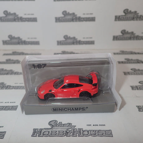 Minichamps 870 063220 - 1/87 Scale Porsche 911 GT3RS 2015 Orange