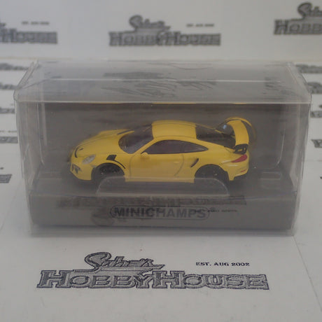 Minichamps - 870 063222 1/87 Scale - Porsche 911 GT3RS 2015 Yellow