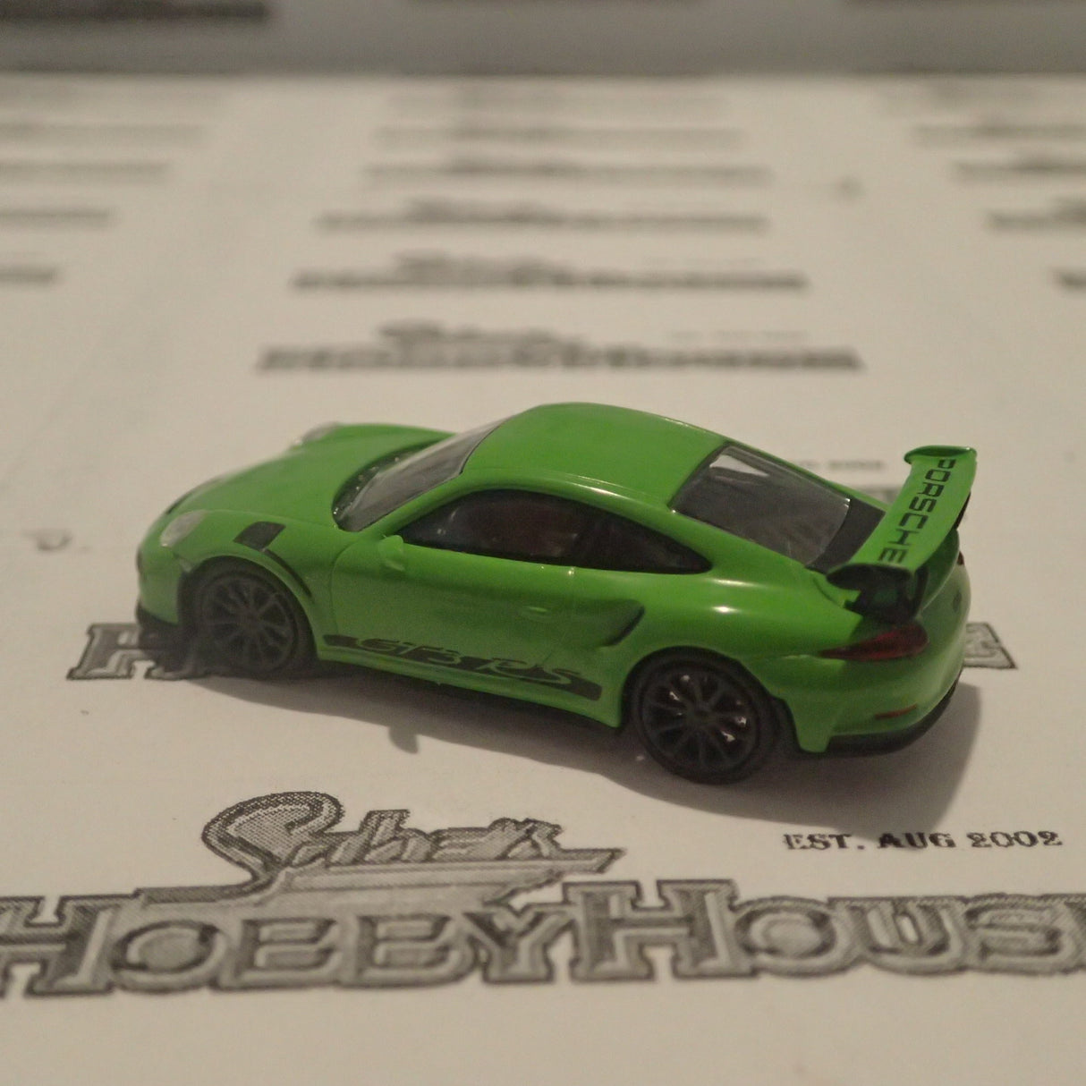 Minichamps 870 063224 - 1/87 Scale Porsche 911 GTSRS 2015 Green With Stripes