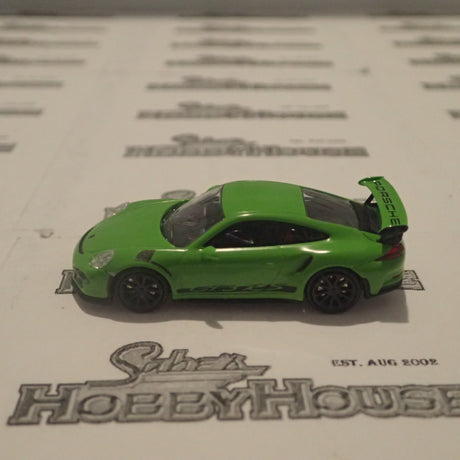 Minichamps 870 063224 - 1/87 Scale Porsche 911 GTSRS 2015 Green With Stripes