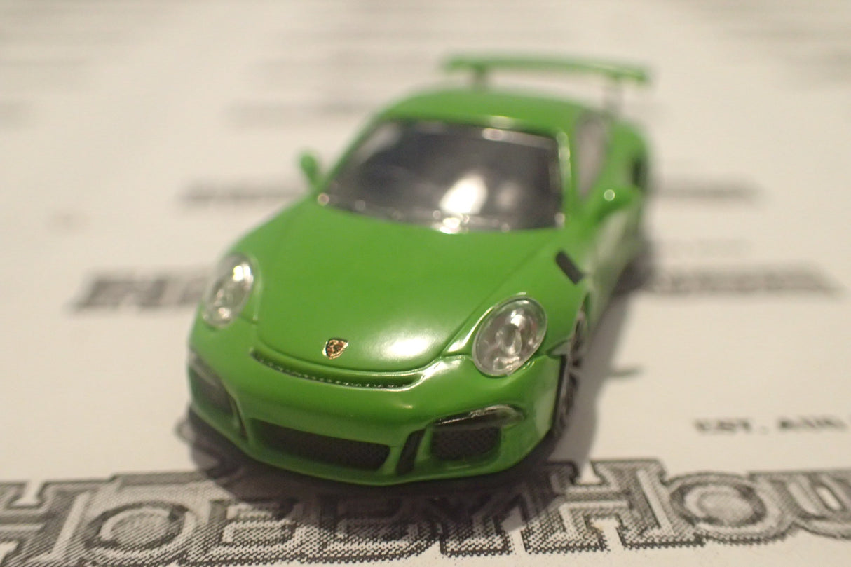 Minichamps 870 063224 - 1/87 Scale Porsche 911 GTSRS 2015 Green With Stripes