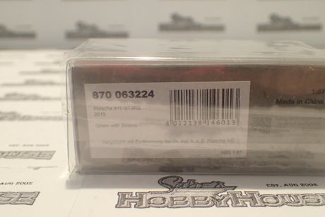Minichamps 870 063224 - 1/87 Scale Porsche 911 GTSRS 2015 Green With Stripes