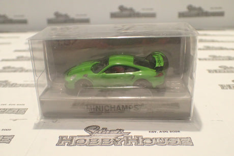 Minichamps 870 063224 - 1/87 Scale Porsche 911 GTSRS 2015 Green With Stripes