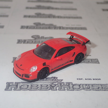 Minichamps - 870 063226 1/87 Scale - Porsche 911 GT3RS 2015 Orange with Stripes