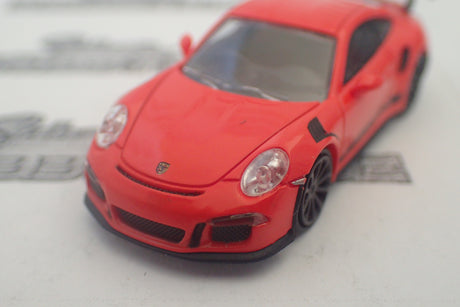 Minichamps - 870 063226 1/87 Scale - Porsche 911 GT3RS 2015 Orange with Stripes