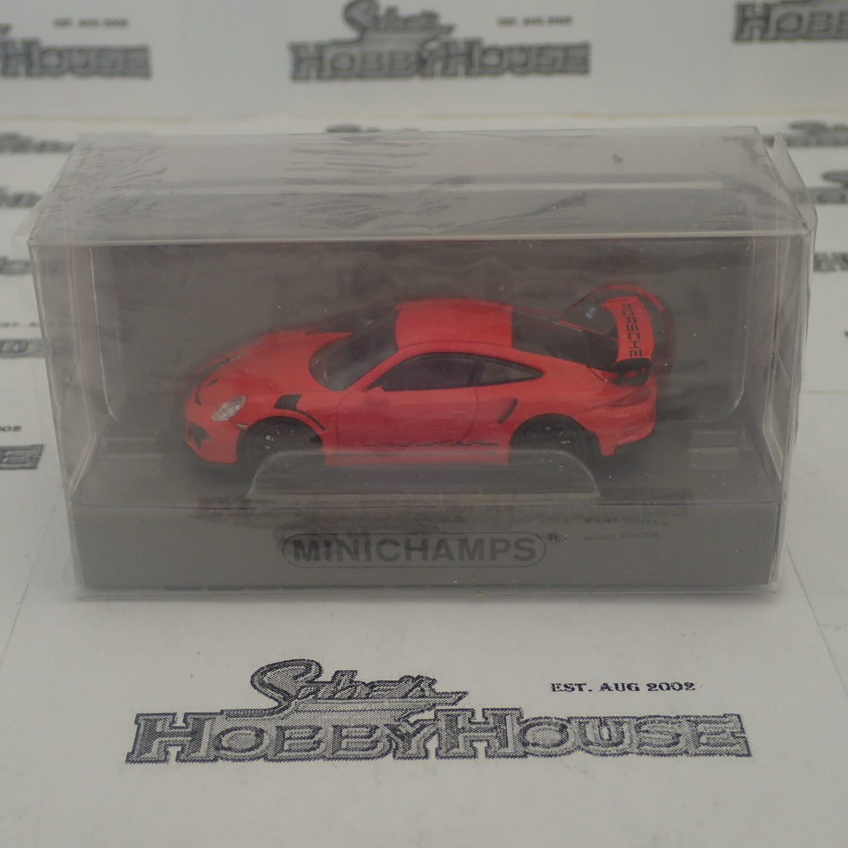 Minichamps - 870 063226 1/87 Scale - Porsche 911 GT3RS 2015 Orange with Stripes