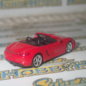 Minichamps 870 065130 - 1/87 Scale Porsche 718 Boxster 2016 in Red Scale Model Replica