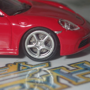 Minichamps 870 065130 - 1/87 Scale Porsche 718 Boxster 2016 in Red Scale Model Replica