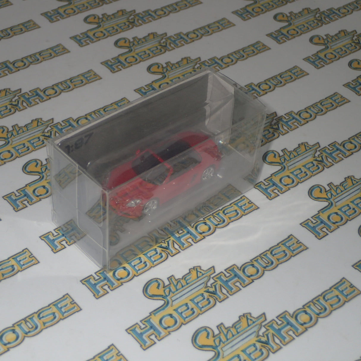 Minichamps 870 065130 - 1/87 Scale Porsche 718 Boxster 2016 in Red Scale Model Replica