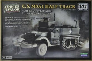 Forces Of Valor - 1/72 Scale - U.S. M3A1 Half Track, 46th Infantry Battalion, 5th Armoured Division, Normandy June 1944 Plastic Model Kit