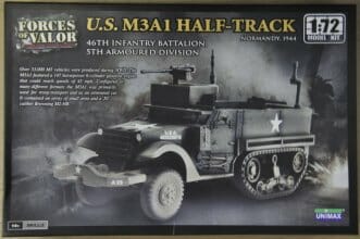 Forces Of Valor - 1/72 Scale - U.S. M3A1 Half Track, 46th Infantry Battalion, 5th Armoured Division, Normandy June 1944 Plastic Model Kit