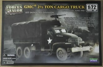 Forces Of Valor - 1/72 Scale - GMC 2 1/2 Ton Cargo Truck, 1st Infantry Division, Normandy June 1944 Plastic Model Kit
