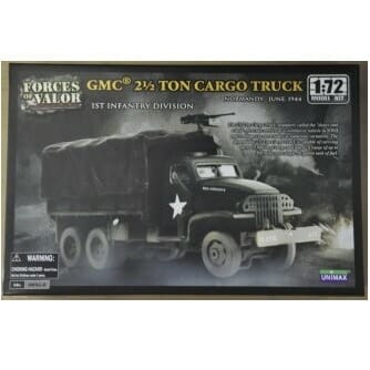 Forces Of Valor - 1/72 Scale - GMC 2 1/2 Ton Cargo Truck, 1st Infantry Division, Normandy June 1944 Plastic Model Kit