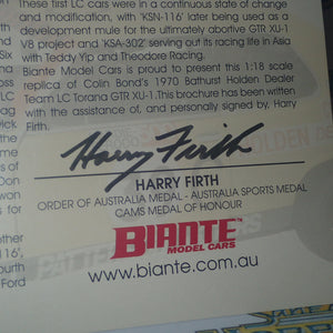 Biante/AutoArt 87060 1/18 Scale Holden 1970 LC Torana #39C Colin Bond