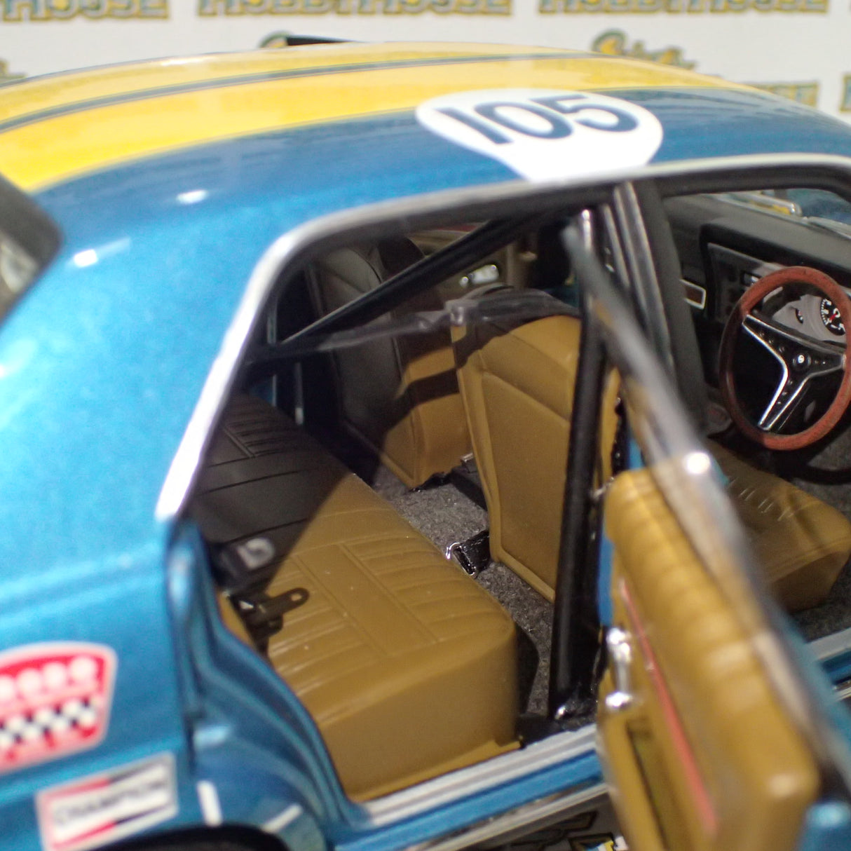 Biante Autoart 87216 - 1/18 Scale 1972 Ford XY Falcon GTHO Phase III Castrol GTX New Zealand Production Car Champion Winner #105 - Jim Richards