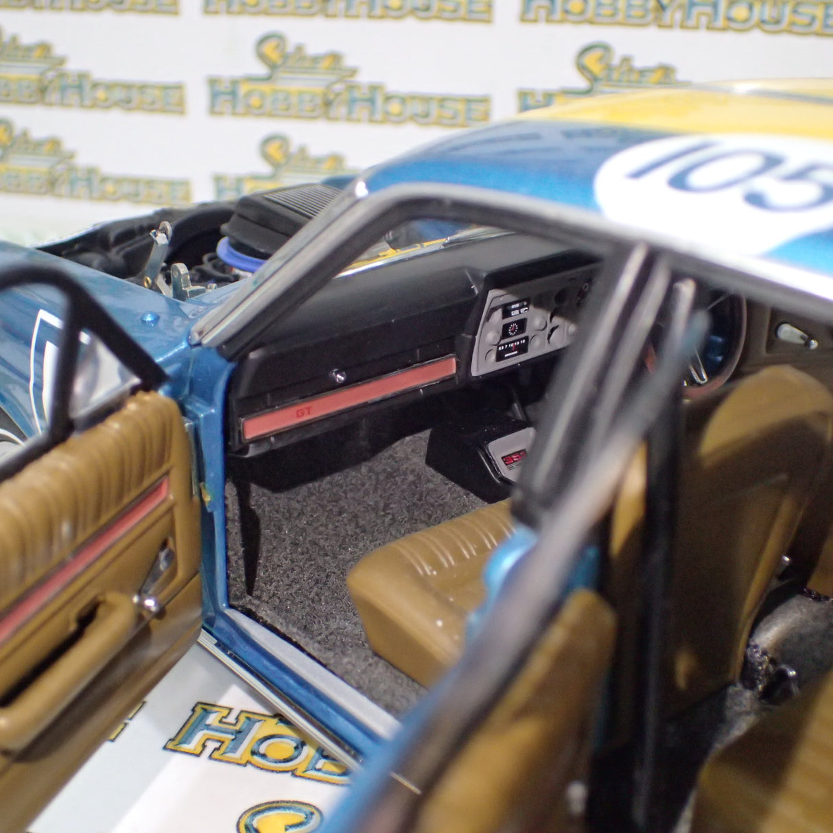 Biante Autoart 87216 - 1/18 Scale 1972 Ford XY Falcon GTHO Phase III Castrol GTX New Zealand Production Car Champion Winner #105 - Jim Richards