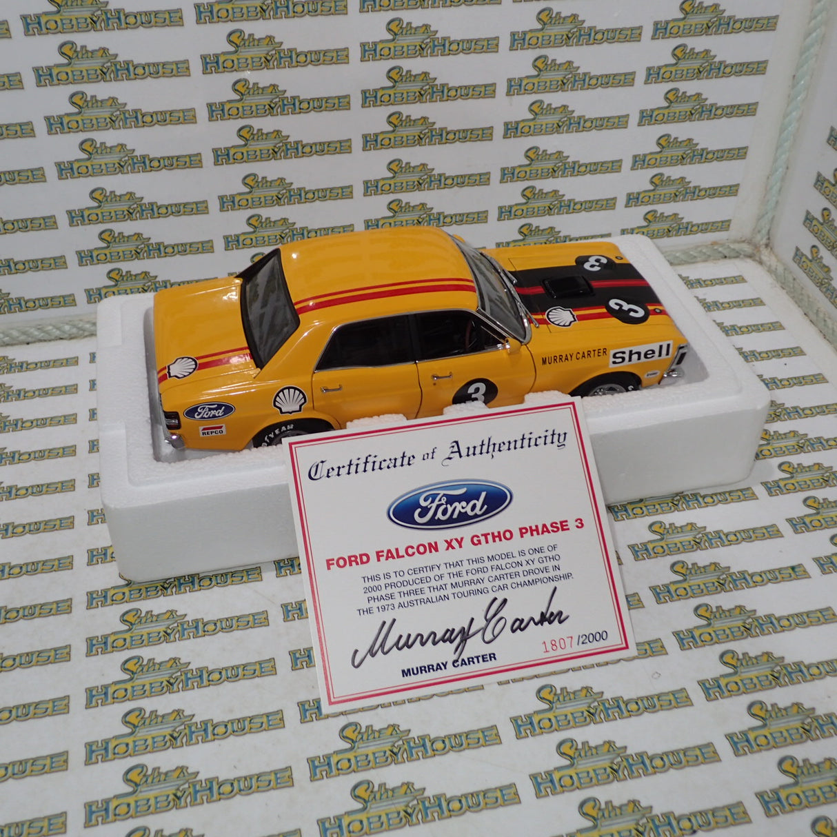 Biante AutoArt - 87310 1/18 Scale FORD FALCON XY GTHO PHASE 3 1973 MURRAY CARTER CAR #3