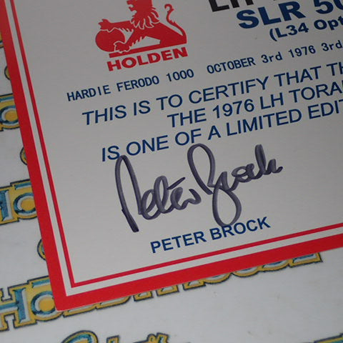 Biante/AutoArt 87461 - 1/18 Scale 1976 Bathurst Holden TORANA LH SLR 5000 L34 Option Team Brock #5