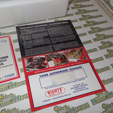 Biante/AutoArt 87962 - 1/18 Scale 979 BATHURST WINNER PETER BROCK HOLDEN A9X TORANA