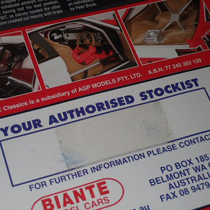 Biante/AutoArt 87962 - 1/18 Scale 979 BATHURST WINNER PETER BROCK HOLDEN A9X TORANA