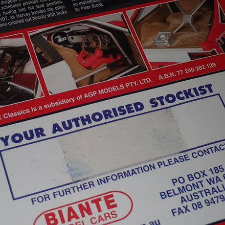 Biante/AutoArt 87962 - 1/18 Scale 979 BATHURST WINNER PETER BROCK HOLDEN A9X TORANA