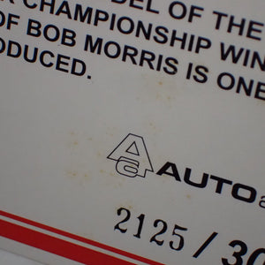 Biante / Autoart 87963 - 1/18 Scale Holden LX Torana A9X Bob Morris ATCC Winner Signed COA
