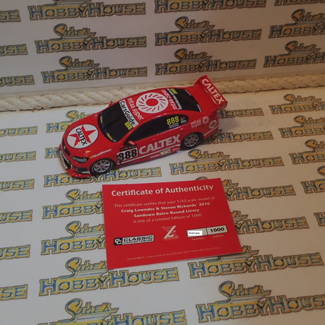 Classic Carlectables 888-20 - 1/43 Scale 2016 Sandown Retro Round Livery Craig Lowndes / Steven Richards